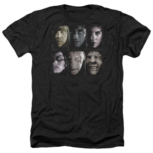 Harry Potter - Horizontal Heads - Adult Heather-black
