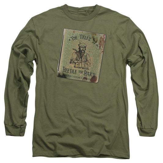 Harry Potter - Beedle The Bard - Long Sleeve Adult 18/1 - Military Green T-shirt