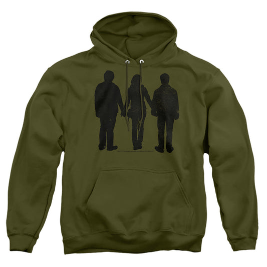 Harry Potter - Three Stand Alone - Adult Pull-over Hoodie - Military Green