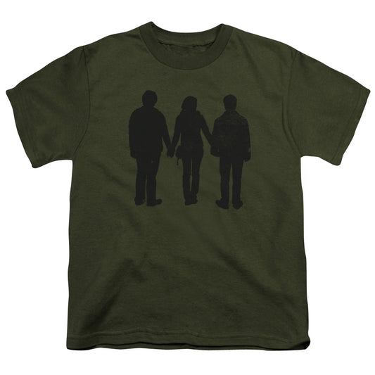 Harry Potter - Three Stand Alone - Short Sleeve Youth 18/1 - Military Green T-shirt