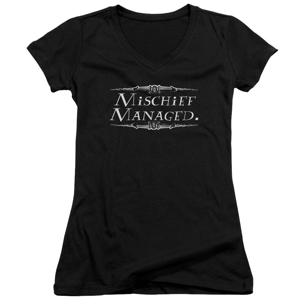 Harry Potter - Mischief Managed-junior V-neck - Black