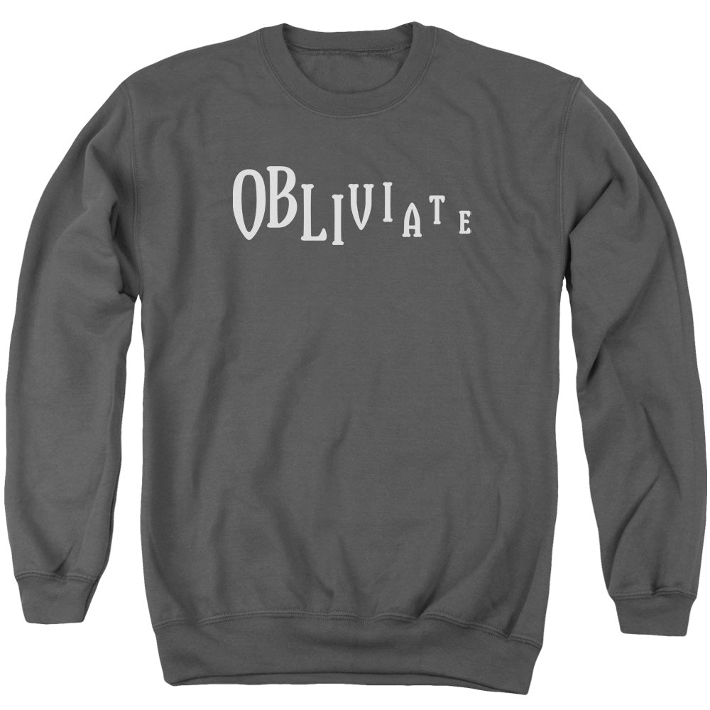 Harry Potter - Obliviate - Adult Crewneck Sweatshirt - Charcoal