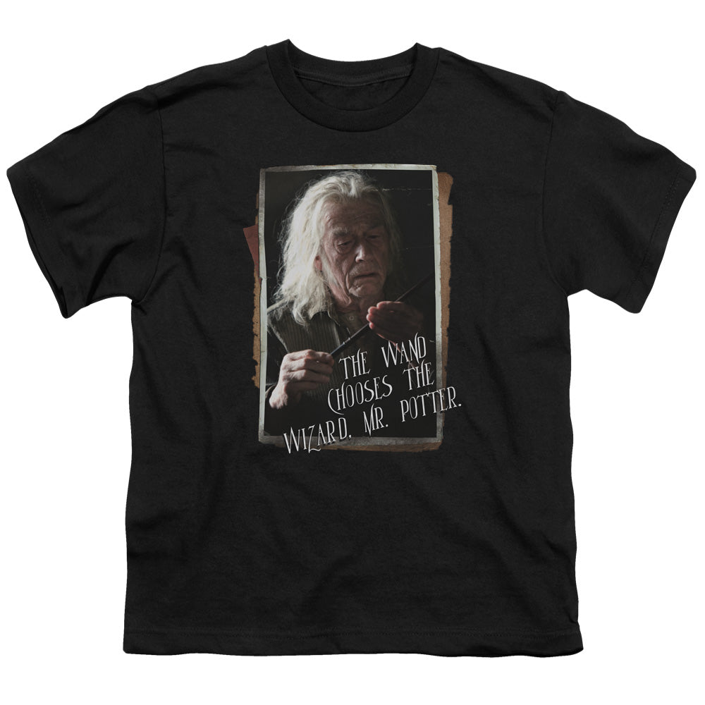 Harry Potter - Olivander - Short Sleeve Youth 18/1 - Black T-shirt