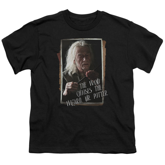 Harry Potter - Olivander - Short Sleeve Youth 18/1 - Black T-shirt