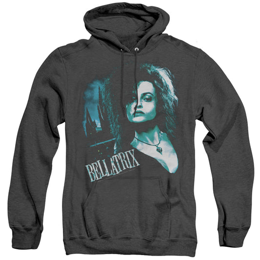 Harry Potter - Bellatrix Closeup - Adult Heather Hoodie - Black