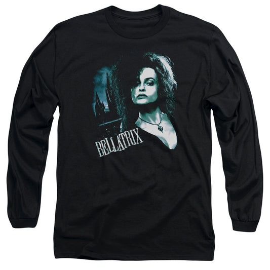 Harry Potter - Bellatrix Closeup - Long Sleeve Adult 18/1 - Black T-shirt
