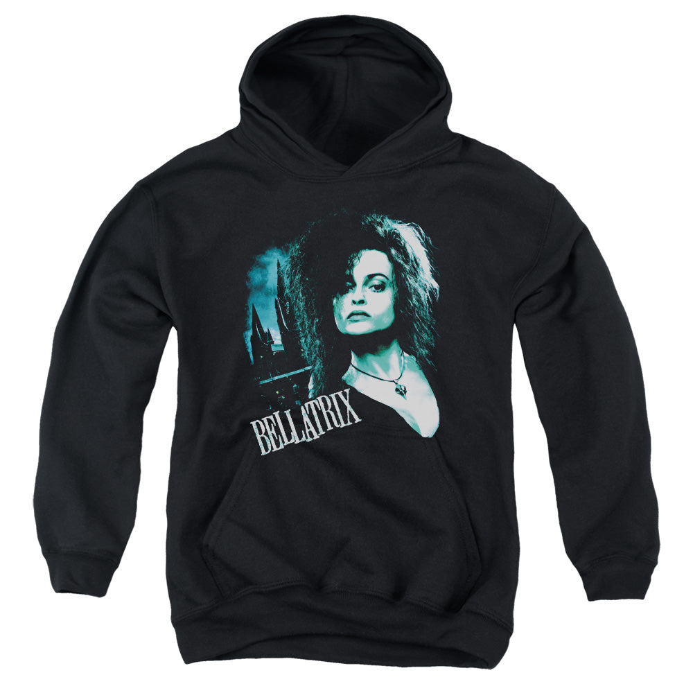 Harry Potter - Bellatrix Closeup - Youth Pull-over Hoodie - Black