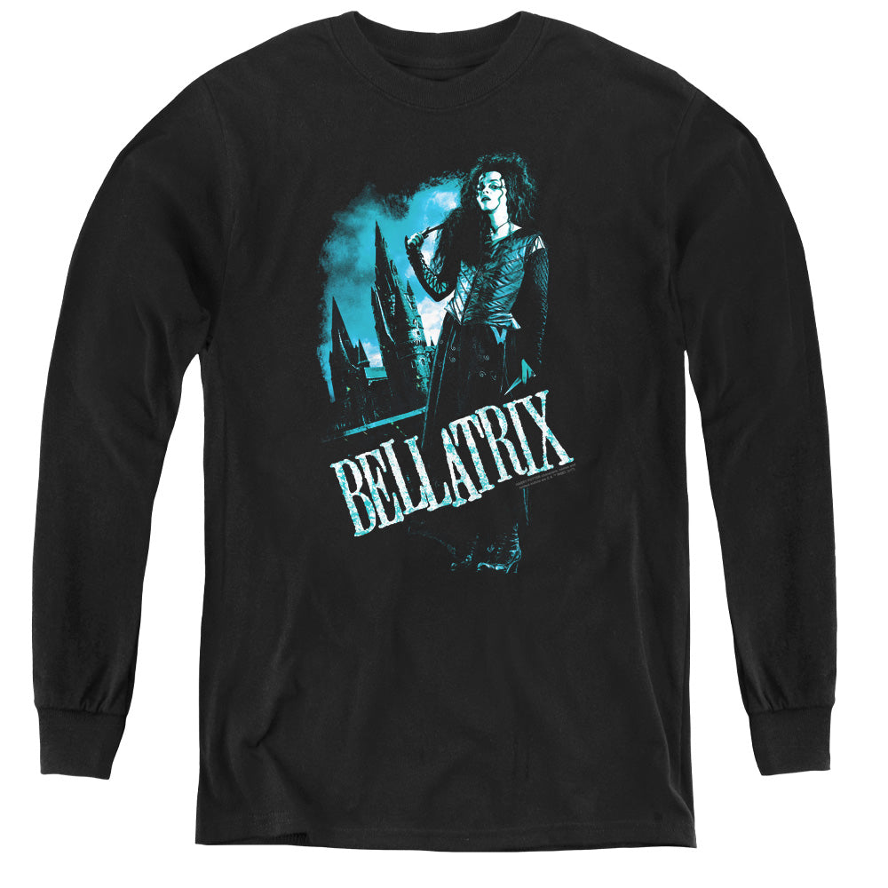 Harry Potter - Bellatrix Full Body - Youth Long Sleeve Tee - Black