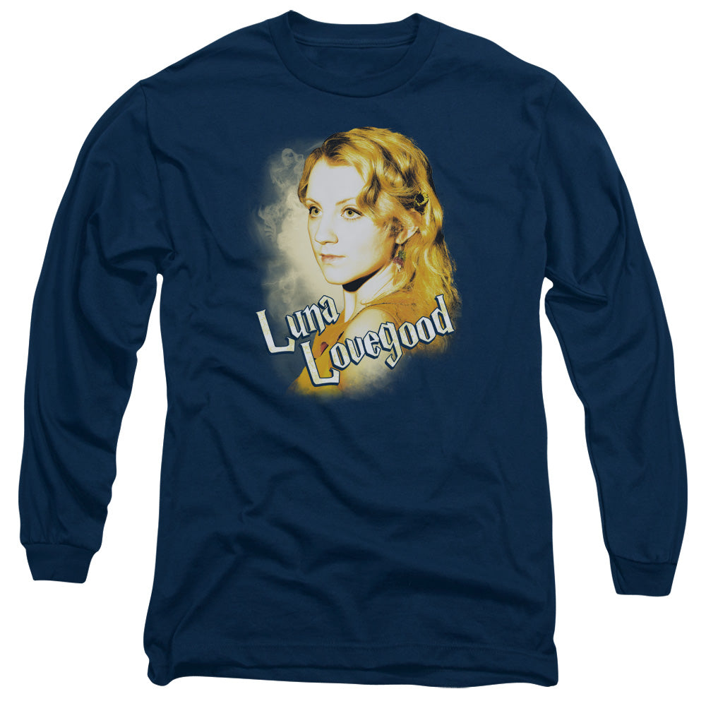 Harry Potter - Luna Closeup - Long Sleeve Adult 18/1 - Navy T-shirt