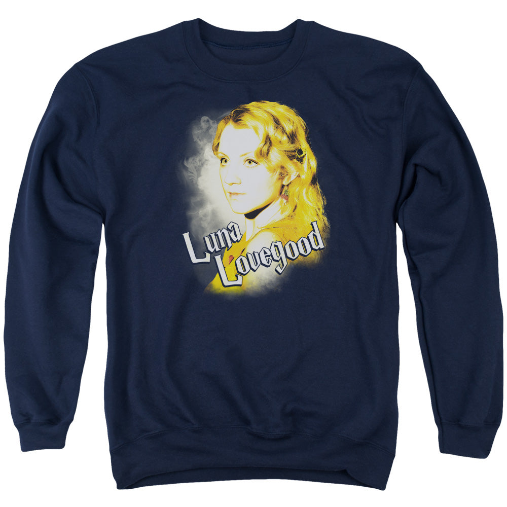 Harry Potter - Luna Closeup - Adult Crewneck Sweatshirt - Navy