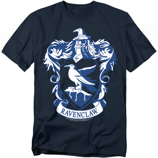 Harry Potter - Ravenclaw Crest - Short Sleeve Adult 18/1 - Navy T-shirt