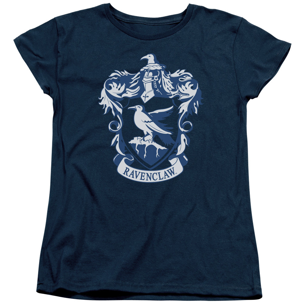 Harry Potter - Ravenclaw Crest - Short Sleeve Womens Tee - Navy T-shirt