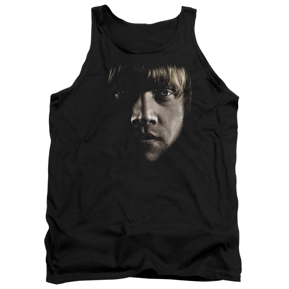 Harry Potter - Ron Poster Head - Adult Tank - Black