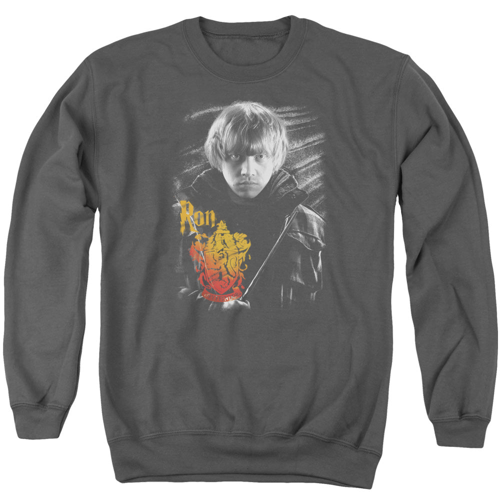Harry Potter - Ron Portrait - Adult Crewneck Sweatshirt - Charcoal