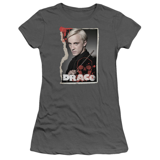 Harry Potter - Draco Frame - Short Sleeve Junior Sheer - Charcoal T-shirt