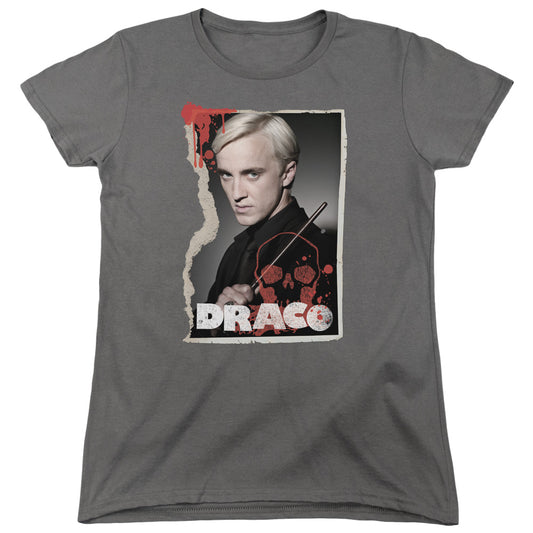 Harry Potter - Draco Frame - Short Sleeve Womens Tee - Charcoal T-shirt