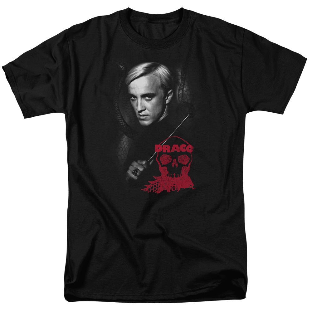 Harry Potter - Draco Portrait - Short Sleeve Adult 18/1 - Black T-shirt