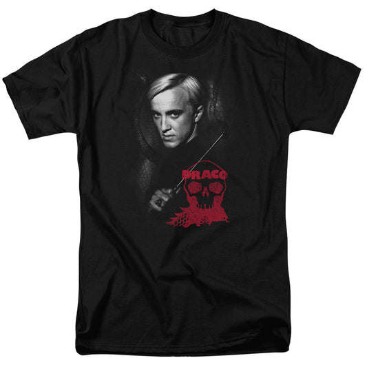 Harry Potter - Draco Portrait - Short Sleeve Adult 18/1 - Black T-shirt