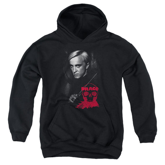 Harry Potter - Draco Portrait - Youth Pull-over Hoodie - Black