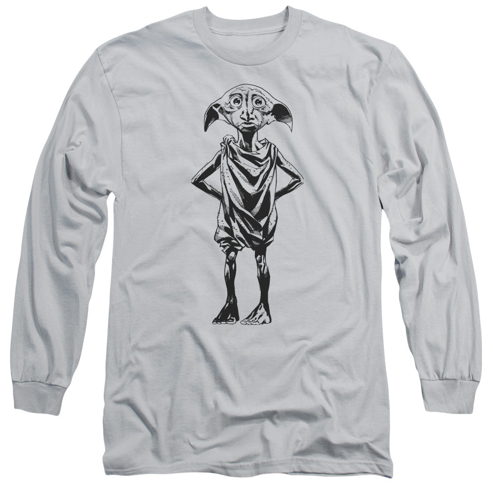Harry Potter - Dobby - Long Sleeve Adult 18/1 - Silver T-shirt
