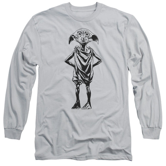 Harry Potter - Dobby - Long Sleeve Adult 18/1 - Silver T-shirt