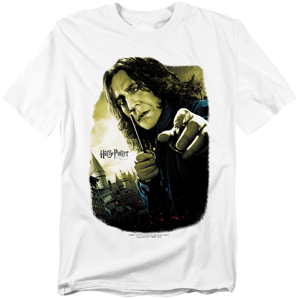 Harry Potter - Snape Poster - Short Sleeve Adult 18/1 - White T-shirt