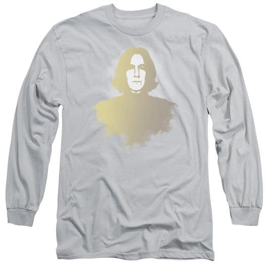 Harry Potter - Snape Fade - Long Sleeve Adult 18/1 - Silver T-shirt