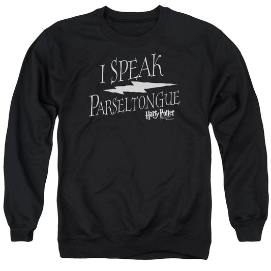 Harry Potter - I Speak Parseltongue - Adult Crewneck Sweatshirt - Black