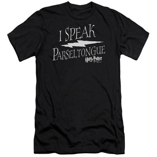 Harry Potter - I Speak Parseltongue-hbo Short Sleeve Adult 30/1 - Black T-shirt