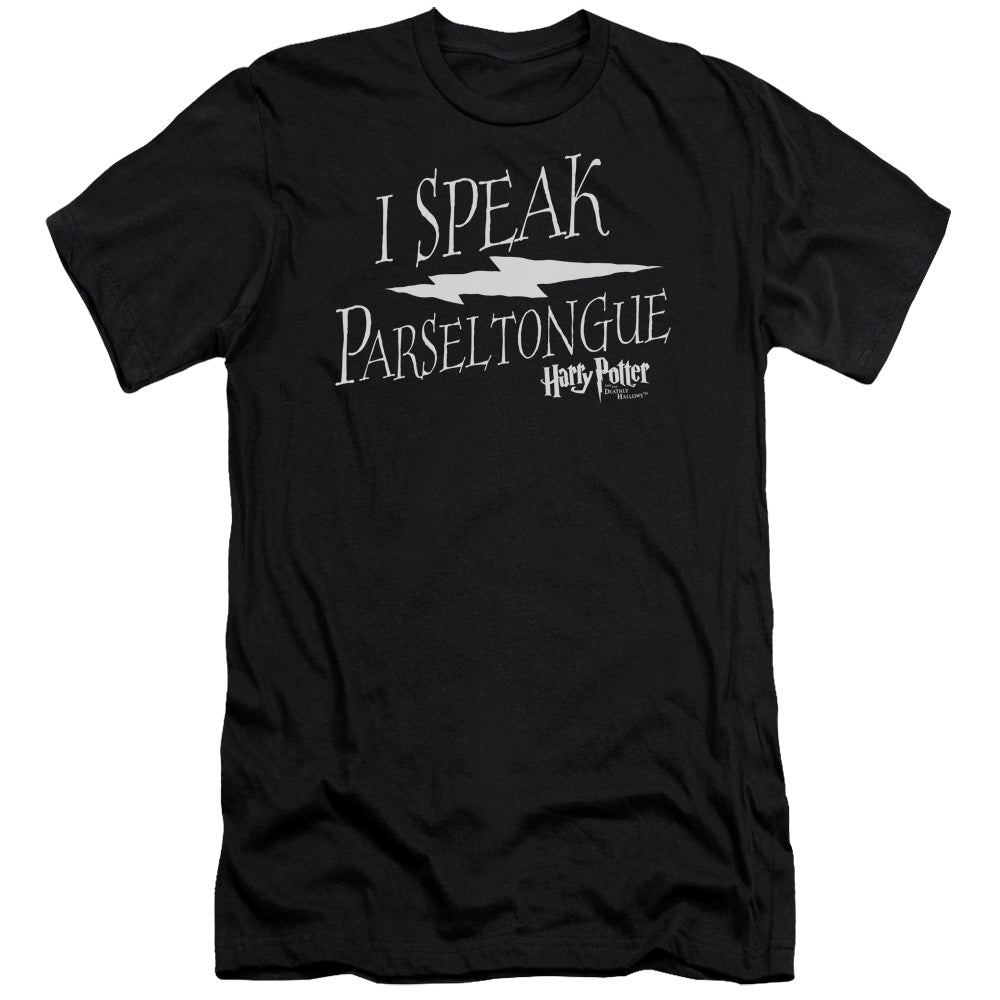 Harry Potter - I Speak Parseltongue - Short Sleeve Adult 30/1 - Black T-shirt
