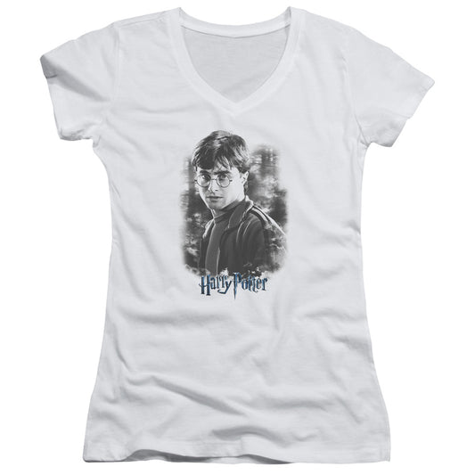 Harry Potter - Harry In The Woods-junior V-neck - White