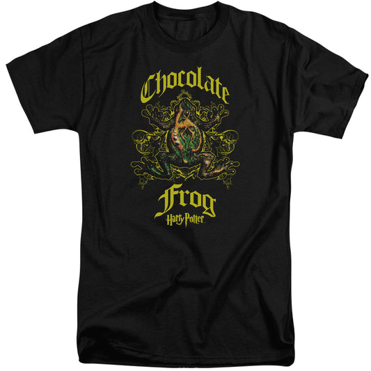 Harry Potter - Chocolate Frog - Short Sleeve Adult Tall 18/1 - Black T-shirt