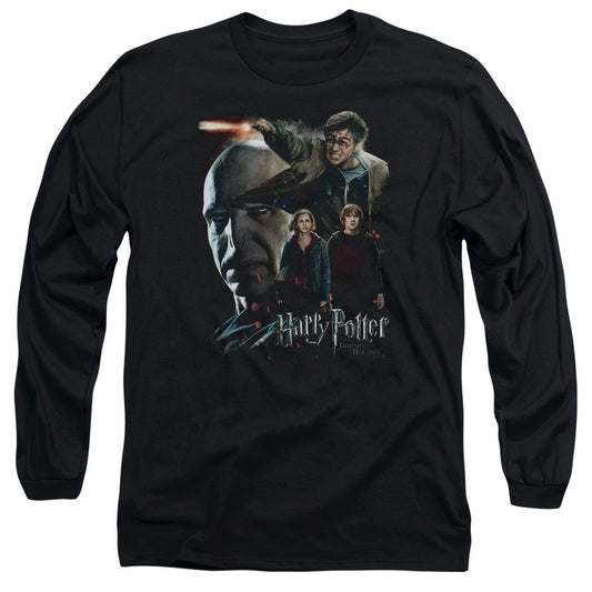 Harry Potter - Final Fight - Long Sleeve Adult 18/1 - Black T-shirt