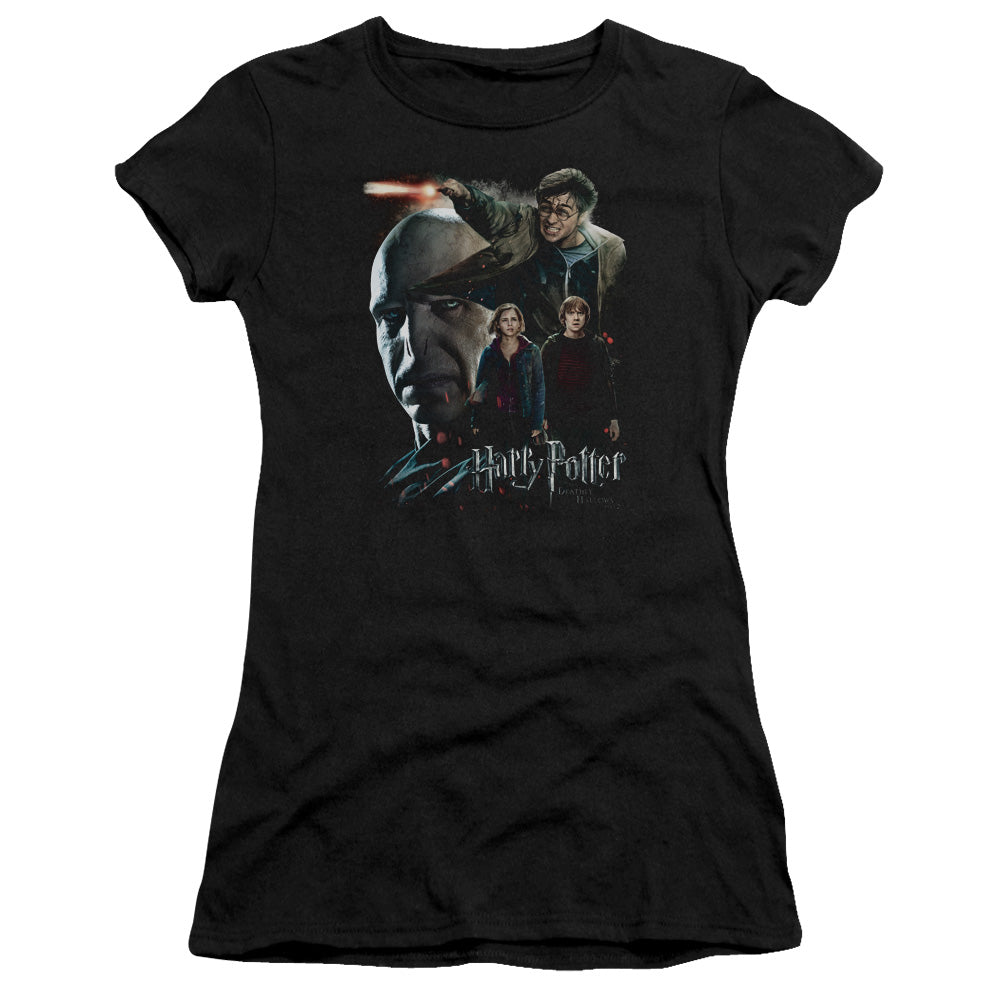 Harry Potter - Final Fight - Short Sleeve Junior Sheer - Black T-shirt