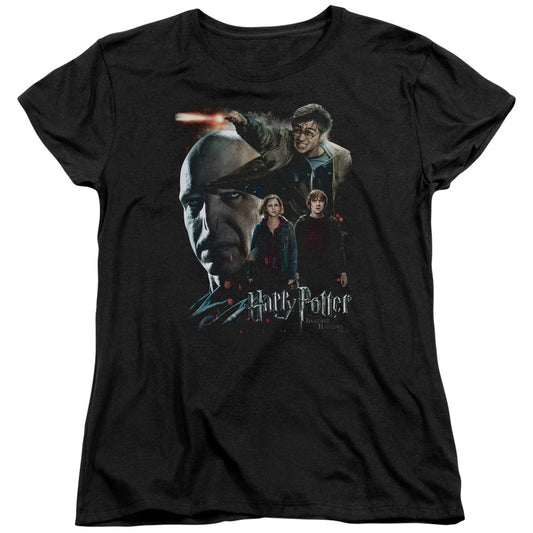Harry Potter - Final Fight - Short Sleeve Womens Tee - Black T-shirt