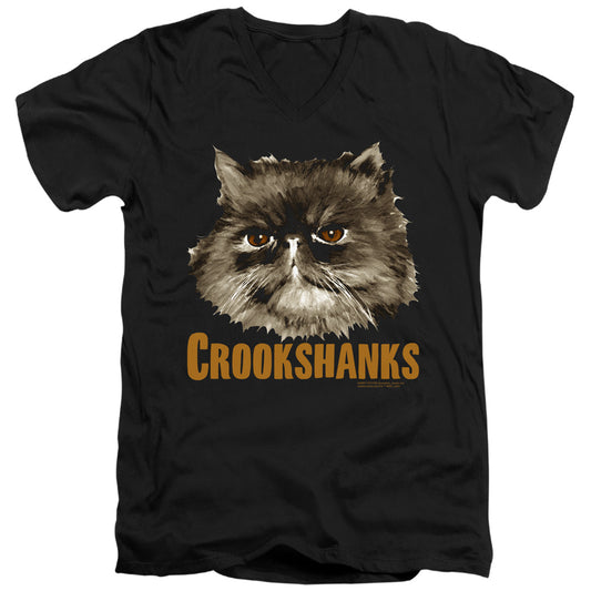 Harry Potter - Crookshanks - Short Sleeve Adult V-neck 30/1 - Black T-shirt