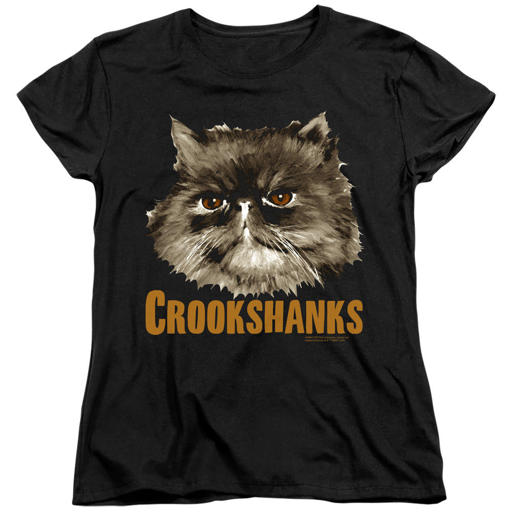 Harry Potter - Crookshanks - Short Sleeve Womens Tee - Black T-shirt