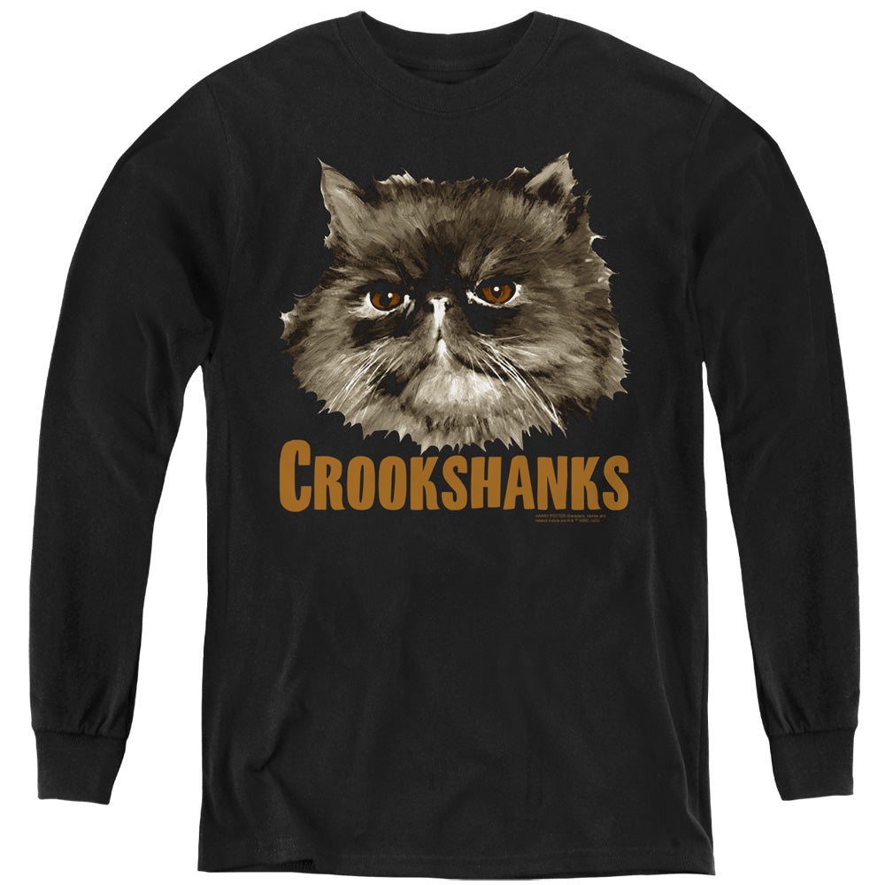 Harry Potter - Crookshanks - Youth Long Sleeve Tee - Black