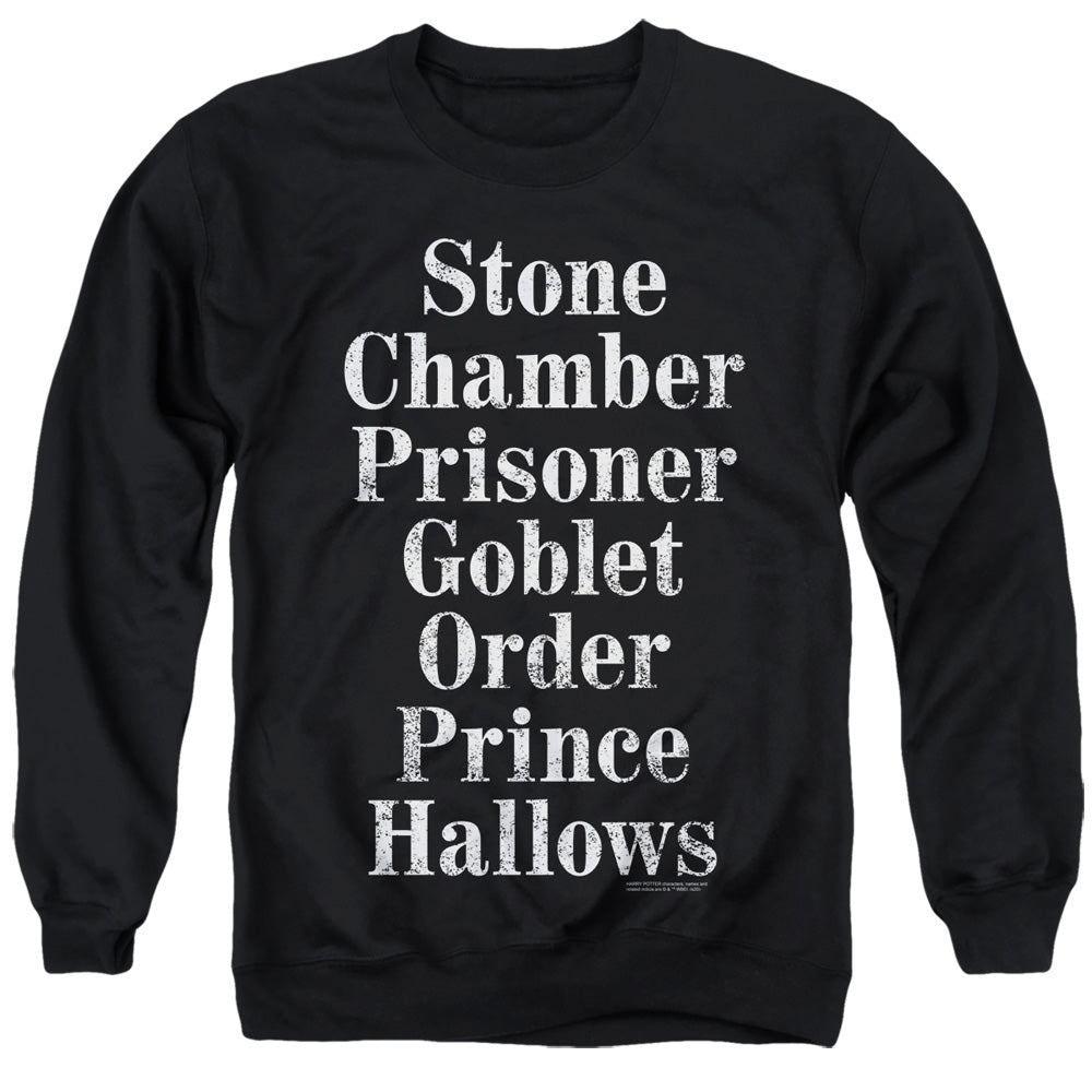Harry Potter - Titles - Adult Crewneck Sweatshirt - Black