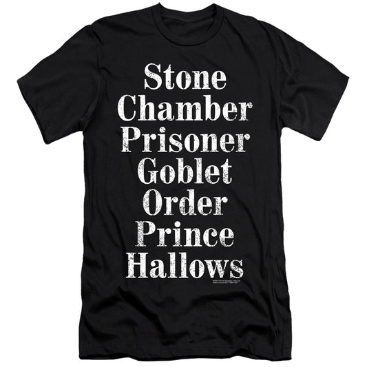 Harry Potter - Titles-hbo Short Sleeve Adult 30/1 - Black T-shirt