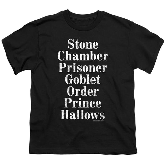 Harry Potter - Titles - Short Sleeve Youth 18/1 - Black T-shirt