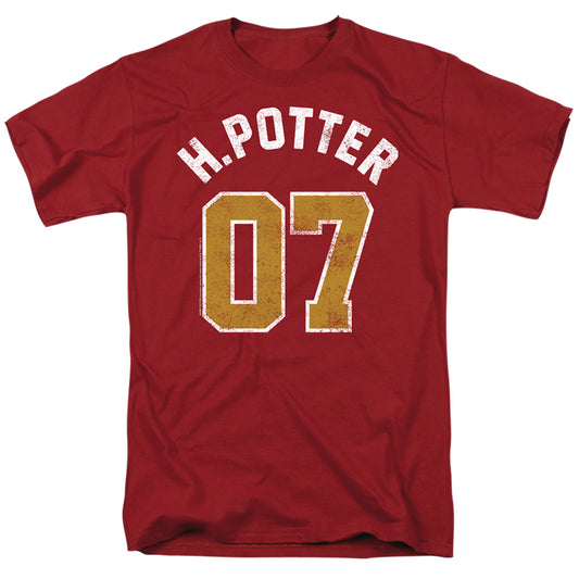 Harry Potter - Potter Jersey - Short Sleeve Adult 18/1 - Cardinal T-shirt
