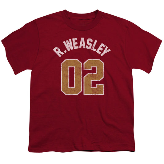 Harry Potter - Weasley Jersey - Short Sleeve Youth 18/1 - Cardinal T-shirt
