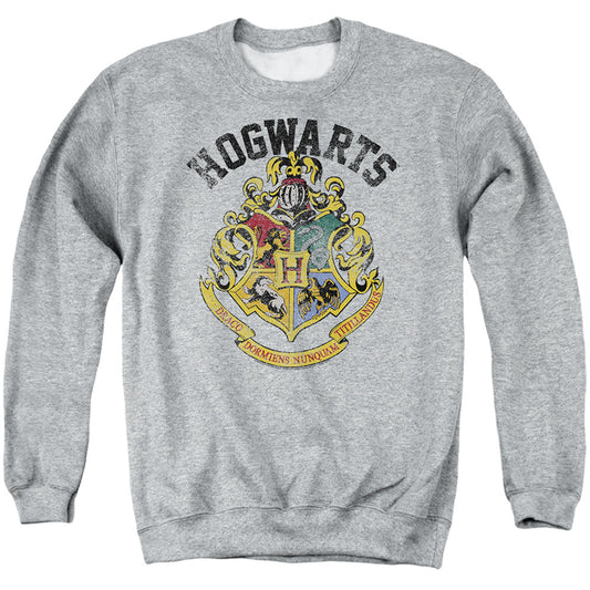 Harry Potter - Hogwarts Crest - Adult Crewneck Sweatshirt - Athletic Heather