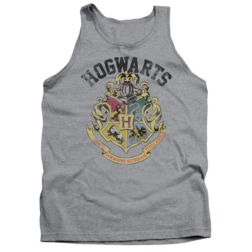 Harry Potter - Hogwarts Crest - Adult Tank - Athletic Heather