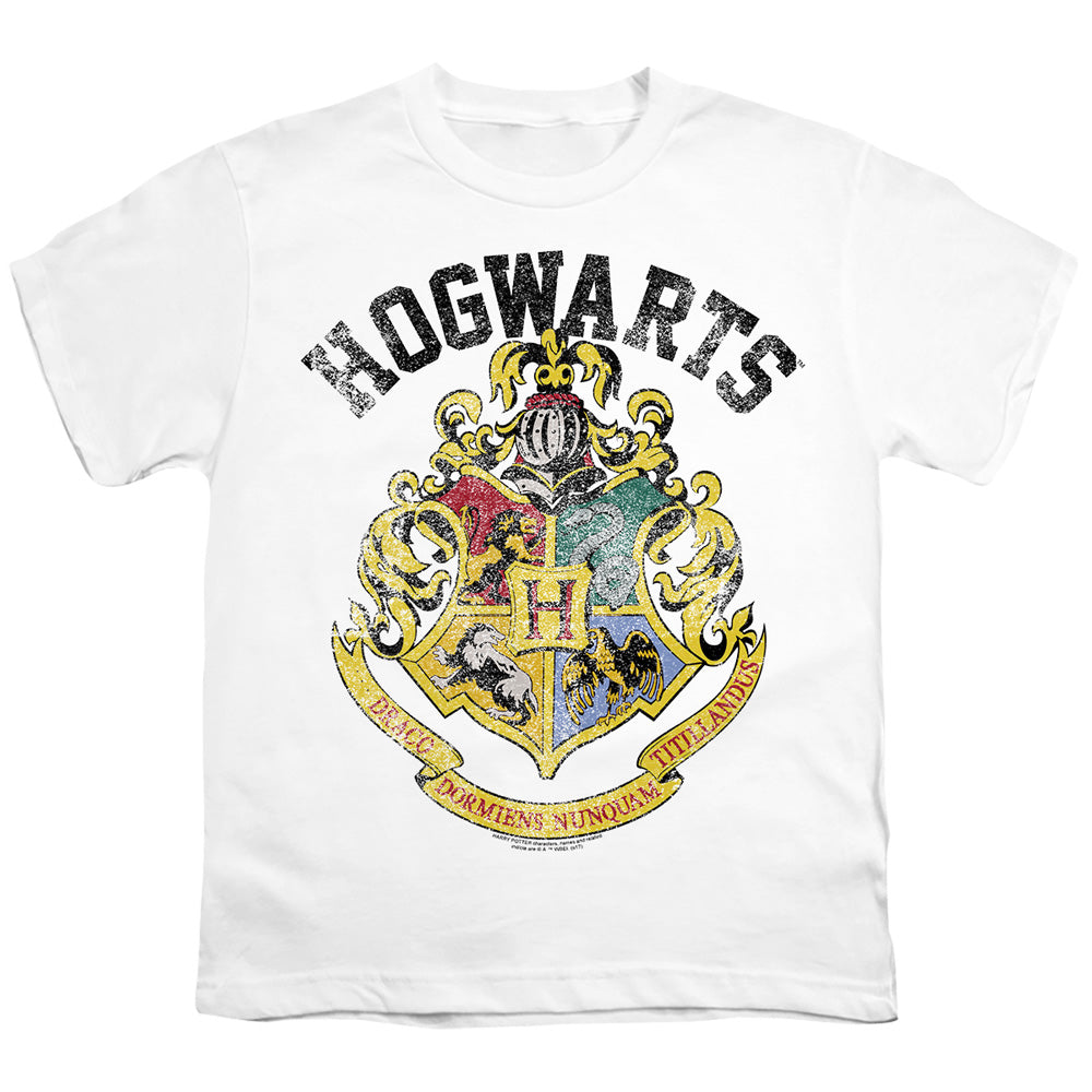 Harry Potter - Hogwarts Crest - Short Sleeve Youth 18/1 - Athletic Heather T-shirt