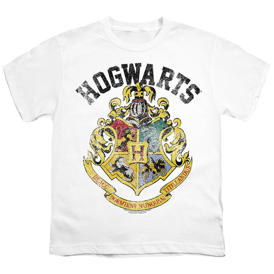 Harry Potter - Hogwarts Crest - Short Sleeve Youth 18/1 - Athletic Heather T-shirt