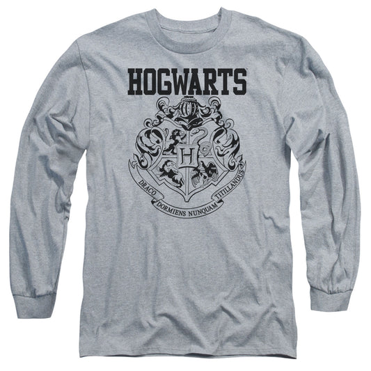 Harry Potter - Hogwarts Athletic - Long Sleeve Adult 18/1 - Athletic Heather T-shirt