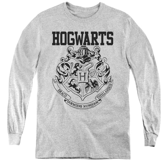 Harry Potter - Hogwarts Athletic - Youth Long Sleeve Tee - Athletic Heather