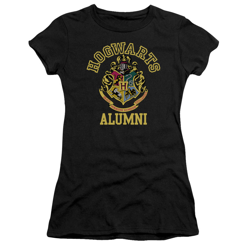 Harry Potter - Hogwarts Alumni - Short Sleeve Junior Sheer - Black T-shirt